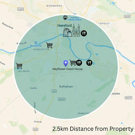 Hereford - Mayflower Coach House, Modern 2 Bedroom Property With Parking, Located South Of Hereford City, Suitable For Small Family, Couple Or Contractors - Sleeps Up To 5 Guests - Hosted By Rentmyhouse Екстериор снимка